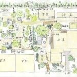 【図説明】南方熊楠存命中の邸内復元図(絵/橋本邦子) 【図説明】南方熊楠存命中の邸内復元図(絵/橋本邦子)